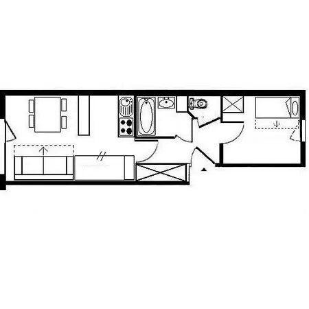 Apartment Skis Aux Pieds, Balcon, 4 Pers, 2 Flocons Argent, Les Belleville - Fr-1-344-940